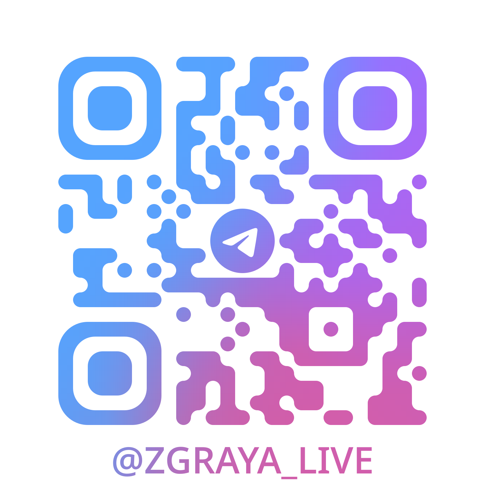 QR-код Телеграм групи ZGRAYA